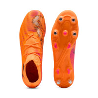 PUMA Future 8 Match IJzeren-Nop Voetbalschoenen (SG) Oranje Roze Zwart