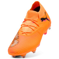 PUMA Future 8 Match IJzeren-Nop Voetbalschoenen (SG) Oranje Roze Zwart