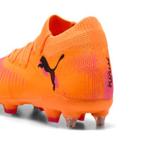 PUMA Future 8 Match IJzeren-Nop Voetbalschoenen (SG) Oranje Roze Zwart