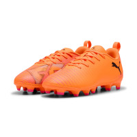 PUMA Future 8 Play Gras / Kunstgras Voetbalschoenen (MG) Kids Oranje Roze Zwart