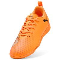 PUMA Future 8 Play Zaalvoetbalschoenen (IN) Kids Oranje Roze Zwart