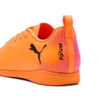 PUMA Future 8 Play Zaalvoetbalschoenen (IN) Kids Oranje Roze Zwart