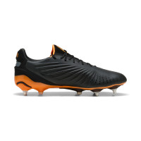 PUMA King Ultimate Crampons Vissés Chaussures de Foot (SG) Noir Orange Argenté