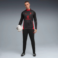 PUMA AC Milan Haut d'Entraînement 1/4 Zip 2025-2026 Noir Rouge