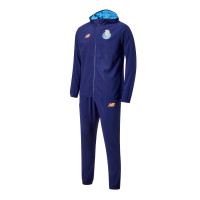 New Balance FC Porto Travel Survêtement Full-Zip Hooded 2025-2026 Bleu Foncé Orange