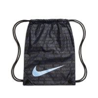 Nike Tiempo Legend 10 Elite Gazon Naturel Chaussures de Foot (FG) Noir Bleu Clair