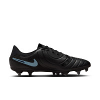Nike Tiempo Legend 10 Academy IJzeren-Nop Voetbalschoenen (SG) Anti-Clog Zwart Lichtblauw