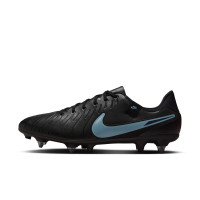 Nike Tiempo Legend 10 Academy IJzeren-Nop Voetbalschoenen (SG) Anti-Clog Zwart Lichtblauw