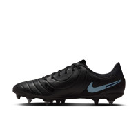 Nike Tiempo Legend 10 Academy IJzeren-Nop Voetbalschoenen (SG) Anti-Clog Zwart Lichtblauw