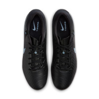 Nike Tiempo Legend 10 Academy IJzeren-Nop Voetbalschoenen (SG) Anti-Clog Zwart Lichtblauw