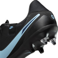 Nike Tiempo Legend 10 Academy IJzeren-Nop Voetbalschoenen (SG) Anti-Clog Zwart Lichtblauw