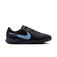 Nike Tiempo Legend 10 Academy Turf Chaussures de Foot (TF) Noir Bleu Clair