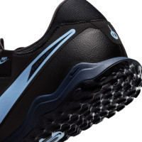 Nike Tiempo Legend 10 Academy Turf Chaussures de Foot (TF) Noir Bleu Clair