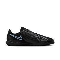 Nike Tiempo Legend 10 Club Chaussures de Foot en Salle (IN) Noir Bleu Clair