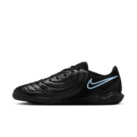 Nike Tiempo Legend 10 Club Chaussures de Foot en Salle (IN) Noir Bleu Clair
