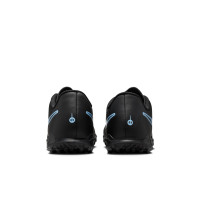 Nike Tiempo Legend 10 Club Turf Voetbalschoenen (TF) Zwart Lichtblauw