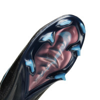Nike Zoom Mercurial Vapor 16 Elite Gras Voetbalschoenen (FG) Zwart Lichtblauw