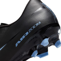 Nike Zoom Mercurial Vapor 16 Academy Gras / Kunstgras Voetbalschoenen (MG) Zwart Lichtblauw