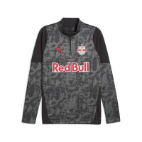 PUMA Red Bull Salzburg Survêtement 1/4-Zip 2025-2026 Gris Foncé Noir Rouge