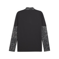 PUMA Red Bull Salzburg Survêtement 1/4-Zip 2025-2026 Gris Foncé Noir Rouge