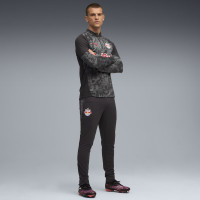 PUMA Red Bull Salzburg Survêtement 1/4-Zip 2025-2026 Gris Foncé Noir Rouge