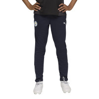 PUMA Manchester City Survêtement 1/4 Zip 2025-2026 Enfants Vert Clair Bleu Foncé