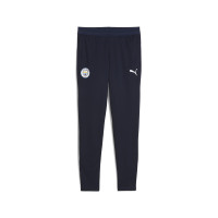 PUMA Manchester City Survêtement 1/4 Zip 2025-2026 Enfants Vert Clair Bleu Foncé