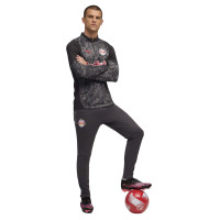PUMA Red Bull Salzburg Survêtement 1/4-Zip 2025-2026 Gris Foncé Noir Rouge
