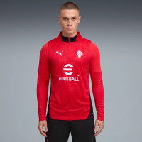 PUMA AC Milan Trainingspak 1/4-Zip 2025-2026 Rood Zwart Wit