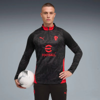 PUMA AC Milan Trainingspak 1/4-Zip 2025-2026 Zwart Rood