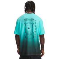 Under Armour x Mansory Fade Trainingsshirt Turquoise Zwart