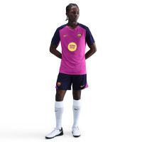 Nike FC Barcelone Strike Short d'Entraînement 2025-2026 Bleu Foncé Pourpre Violet Doré