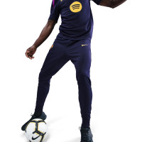 Nike FC Barcelone Strike Survêtement 1/4-Zip 2025-2026 Pourpre Violet Bleu Foncé Doré