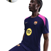 Nike FC Barcelona Strike Trainingsshirt 2025-2026 Donkerblauw Felpaars Goud