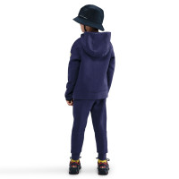 Nike FC Barcelone Tech Fleece Survêtement Full-Zip 2025-2026 Enfants Mauve Foncé Doré