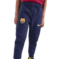Nike FC Barcelone Tech Fleece Pantalon de Jogging 2025-2026 Enfants Mauve Foncé Doré