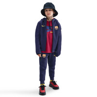 Nike FC Barcelone Tech Fleece Pantalon de Jogging 2025-2026 Enfants Mauve Foncé Doré