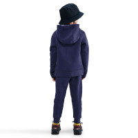 Nike FC Barcelone Tech Fleece Pantalon de Jogging 2025-2026 Enfants Mauve Foncé Doré