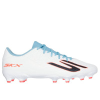 Skechers SKX_2 Club Gazon Naturel Artificiel Chaussures de Foot (MG) Blanc Bleu Orange