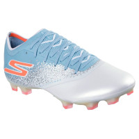 Skechers Razor 1.5 Elite Gazon Naturel Chaussures de Foot (FG) Blanc Bleu Orange