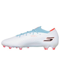 Skechers SKX_2 Elite Gras Voetbalschoenen (FG) Wit Blauw Oranje