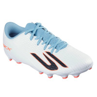 Skechers SKX_2 Club Gazon Naturel Artificiel Chaussures de Foot (MG) Blanc Bleu Orange