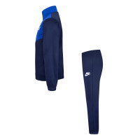 Survêtement Nike Sportswear Essentials à fermeture éclair intégrale pour tout-petits, bleu foncé et blanc