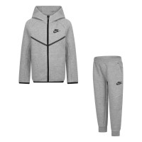 Nike Tech Fleece Survêtement Full-Zip Tout-Petits Gris Clair Noir