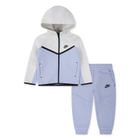 Nike Tech Fleece Survêtement Full-Zip Tout-Petits Gris Clair Bleu-Violet Noir