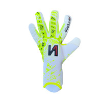 Onekeeper Iconic Gants de Gardien de But Blanc Jaune Fluo Noir