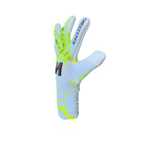 Onekeeper Iconic Gants de Gardien de But Enfants Blanc Jaune Fluo Noir