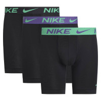 Nike Essential Micro Boxer Brief Lang 3-Pack Zwart Groen Paars