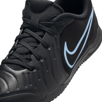 Nike Tiempo Legend 10 Academy Chaussures de Foot en Salle (IN) Enfants Noir Bleu Clair