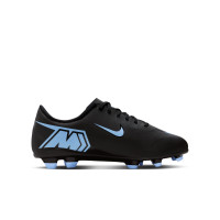 Nike Mercurial Vapor 16 Club Gras / Kunstgras Voetbalschoenen (MG) Kids Zwart Lichtblauw